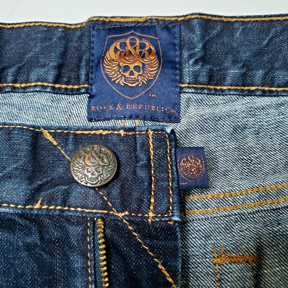 Rock & Republic | Men's Rigid Dark Jeans 34x30 - Picture 12 of 16